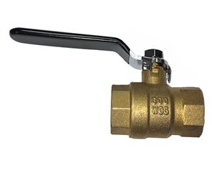 Picture of 3/8" NPTF Forged Brass Ball Valve 600 WOG, Fulll Port