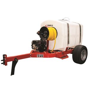 Picture of 200 Gallon Trailer Sprayer with 4-Roller Pump, Hose Reel & Fire Nozzle (FT-200-4R)