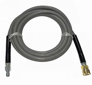 Picture of 4,000 PSI 5/16" x 25' Grey Rubber Hose w/ QC Couplers