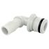 Picture of 3/4" QA X 3/8" HB Elbow Fitting w/ O-Ring, Nylon (5900 Series, 7822FS, FB2 7900 Series)