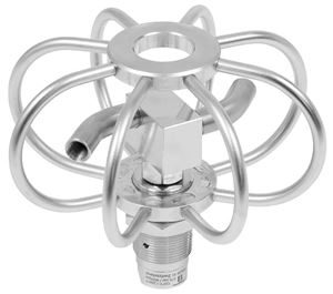 Picture of Mosmatic TYR-2f 6" Fixed Duct Cleaner 4,000 PSI  3/8" NPTF 2x 1/8" Nozzles