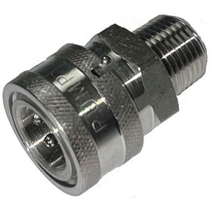Picture of QD Socket (Collar Lock), SS 1/2 x 1/2 NPT-M 5,000 PSI