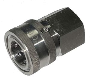 Picture of QD Socket (Collar Lock), SS 1/2 x 1/2 NPT-F 5,000 PSI
