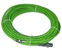 Picture of 1/8" x 50' Green Sewer Jetter Hose 4,800 PSI SOLxSOL, -04 BUSHING